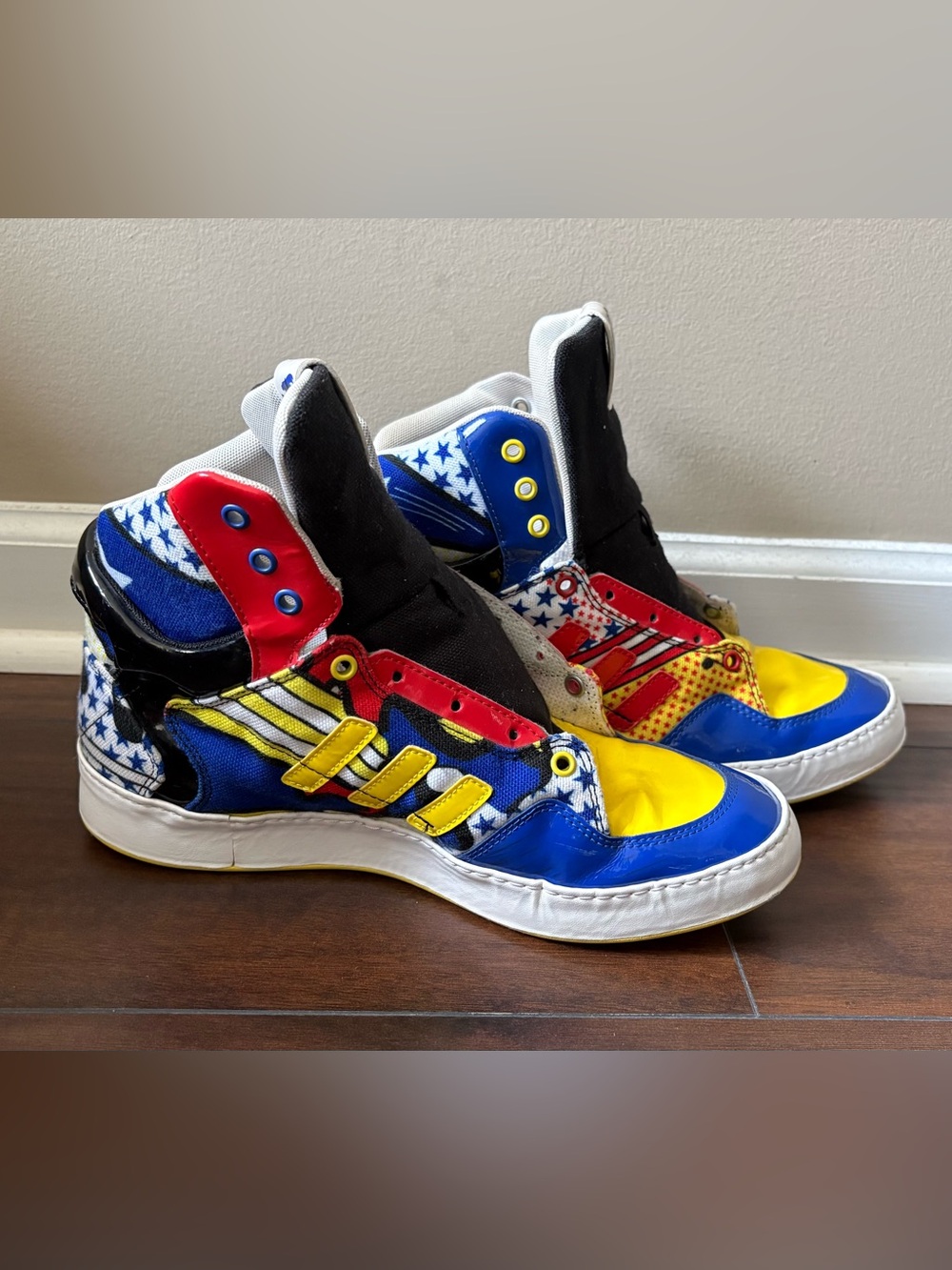 Adidas Classic Rita Ora Comic Style Hi-Tops